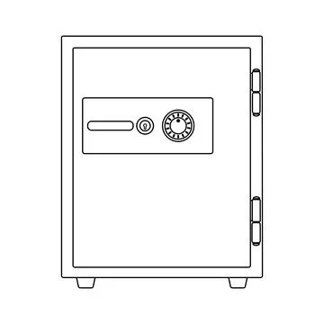 Safety box for cash and documents icon Stock Illustration