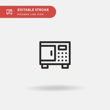 Safety Box Simple vector icon. Illustration symbol design template for web mo 库存插图