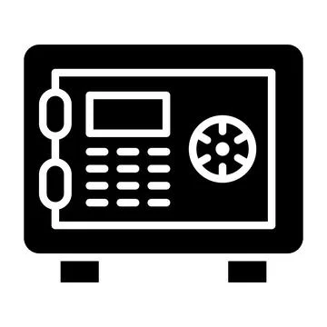 Safety box Vector Icon Design Illustration Stock Illustration