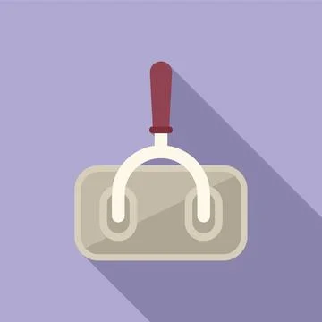 Safety breaker icon flat vector. Circuit box Stock Illustration