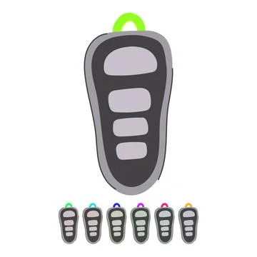 Safety car key vector cartoon graphic Stock Illustration