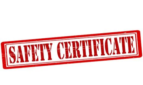 Safety certificate Stock Illustration