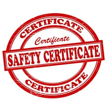Safety certificate Stock Illustration