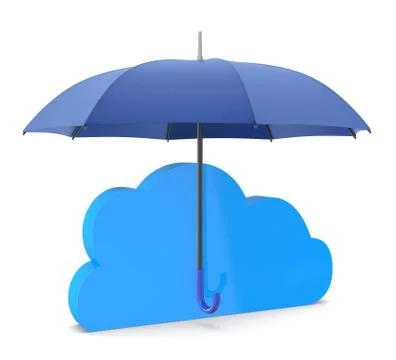 Safety of cloud computing Stock Illustration