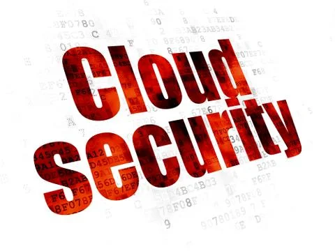 Safety concept: Cloud Security on Digital background Illustrazione stock