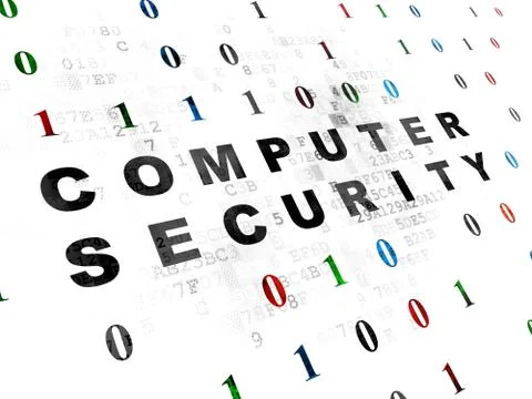 Safety concept: Computer Security on Digital background Stock Illustration