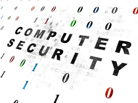 Safety concept: Computer Security on Digital background Stock Illustration