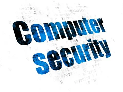 Safety concept: Computer Security on Digital background Illustrazione stock