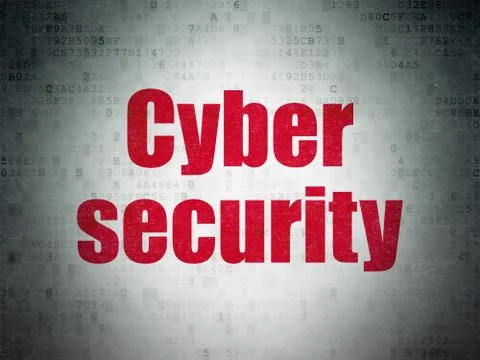 Safety concept: Cyber Security on Digital Paper background Stock Illustration