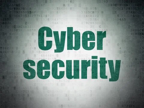 Safety concept: Cyber Security on Digital Paper background Stock Illustration