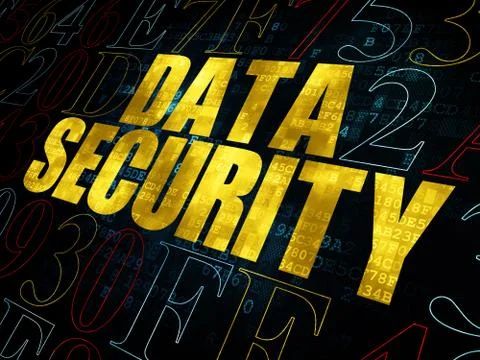 Safety concept: Data Security on Digital background Illustrazione stock
