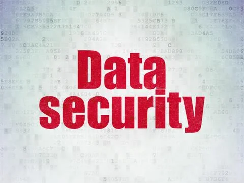 Safety concept: Data Security on Digital Data Paper background Illustrazione stock