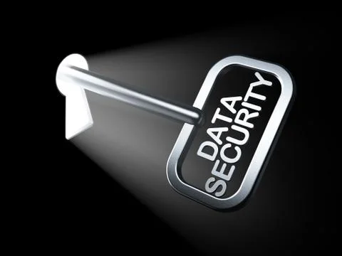 Safety concept: Data Security on key Stockillustratie