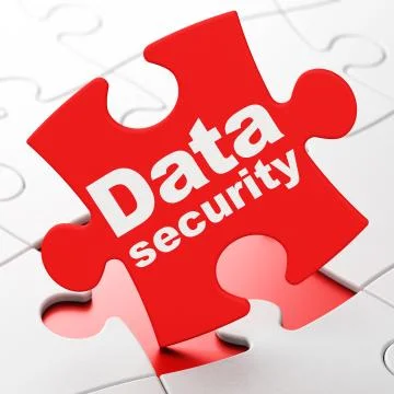 Safety concept: Data Security on puzzle background イラスト素材
