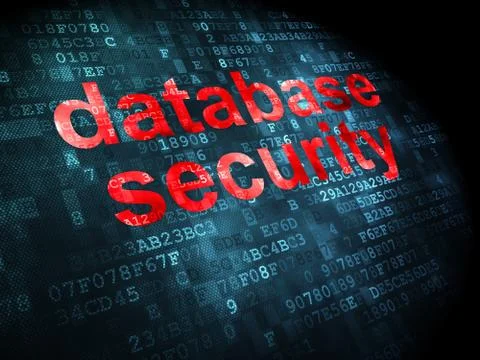 Safety concept: Database Security on digital background Stock Illustration
