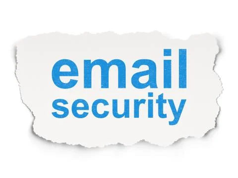 Safety concept: Email Security on Paper background Illustration