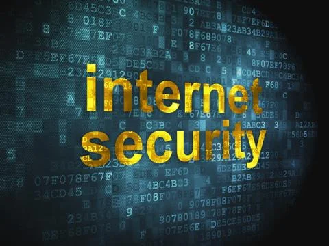 Safety concept: Internet Security on digital background Stock Illustration