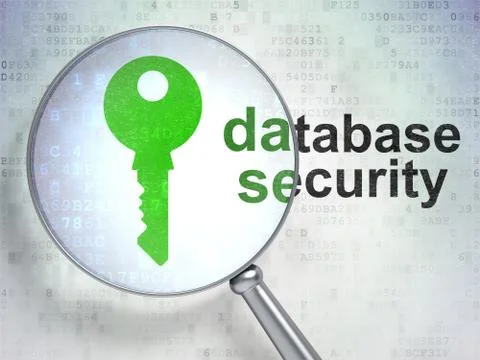 Safety concept: Key and Database Security with optical glass Stockillustratie