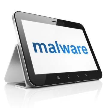 Safety concept: Malware on tablet pc computer イラスト素材