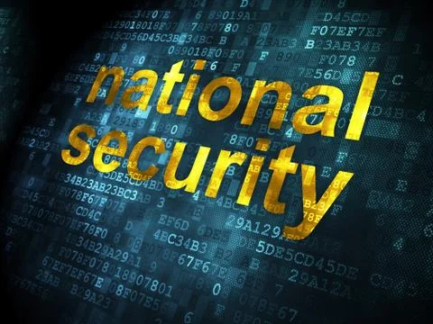 Safety concept: National Security on digital background Stock Illustration
