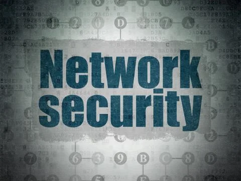 Safety concept: Network Security on Digital Data Paper background Stock Illustration