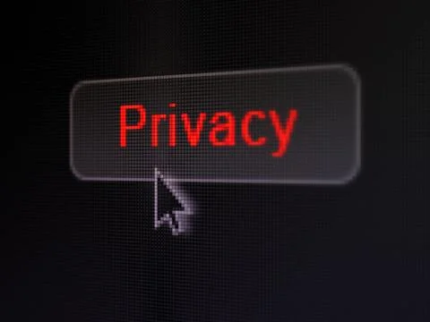 Safety concept: Privacy on digital button background Stock Illustration