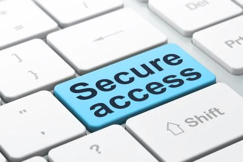 Safety concept: Secure Access on computer keyboard background Stock Illustration