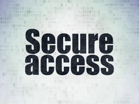 Safety concept: Secure Access on Digital Paper background 스톡 일러스트