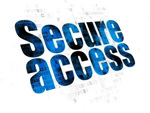 Safety concept: Secure Access on Digital background イラスト素材