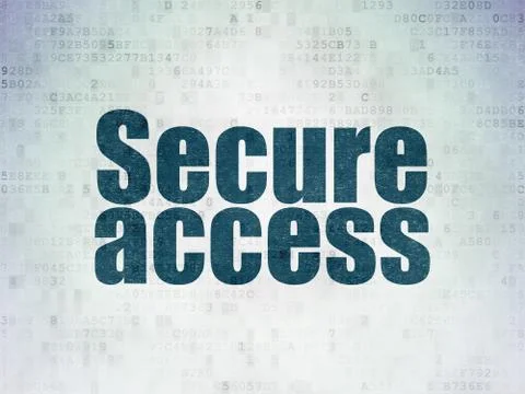 Safety concept: Secure Access on Digital Data Paper background Stock Illustration