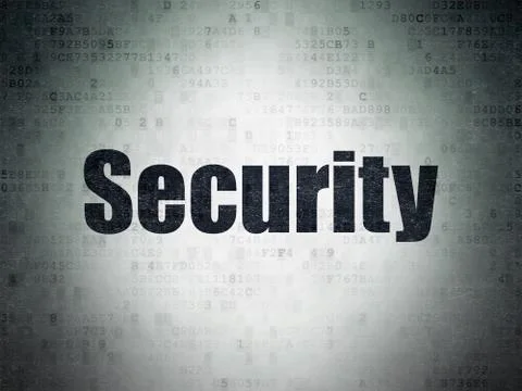 Safety concept: Security on Digital Data Paper background Illustrazione stock