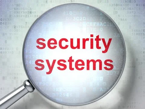 Safety concept: Security Systems with optical glass 스톡 일러스트