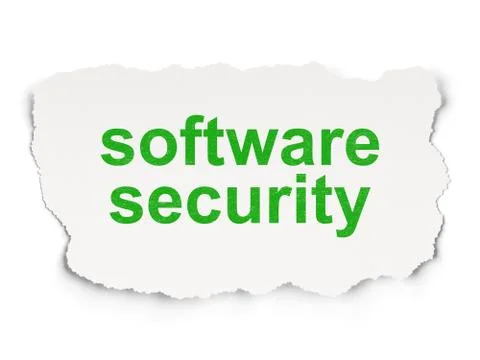 Safety concept: Software Security Stock Illustration