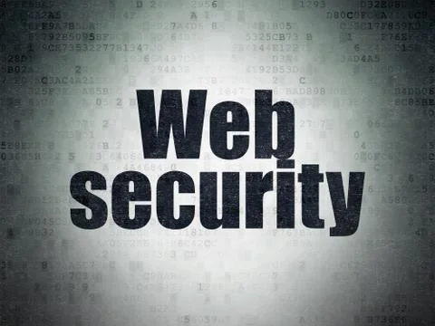 Safety concept: Web Security on Digital Paper background Stock Illustration