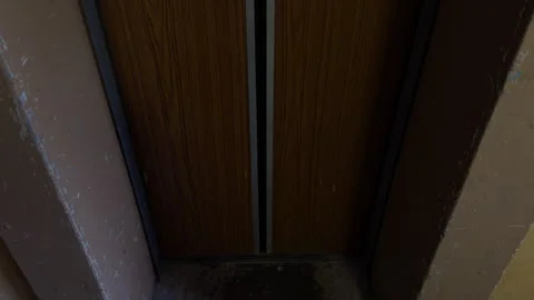 Safety Concerns at Elevator Threshold Including Wear and Accessibility Issues Stock Footage 328734659