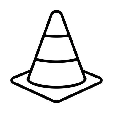 Safety cone icon vector for your website design, logo, app, UI. Vector illu.. イラスト素材