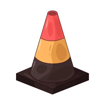 Safety Cone illustration Stock Illustration