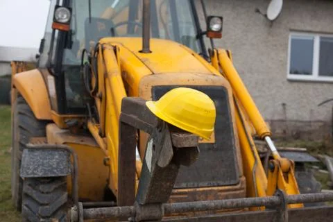 Safety on the construction site. Foto stock
