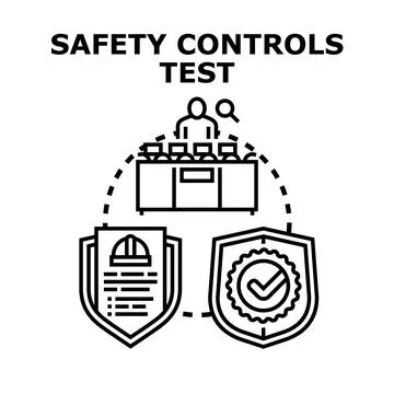 Safety controls test report for quality inspection Stock Illustration