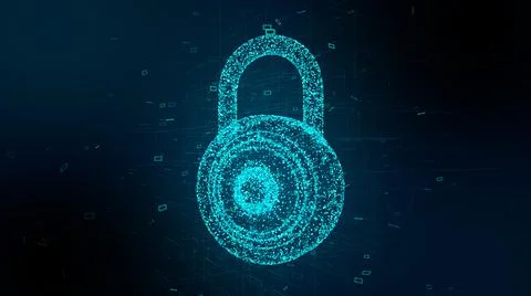 Safety of data from viruses malware and backdoor hacking using encryption  Stock Illustration