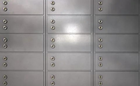 Safety Deposit Boxes Stock Illustration