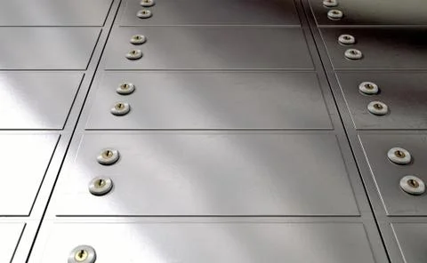 Safety Deposit Boxes Stock Illustration