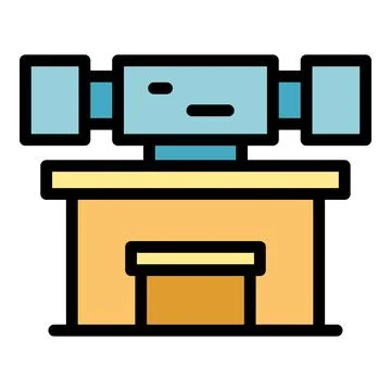 Safety desktop icon vector flat Stockillustratie