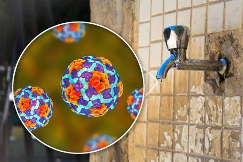 Safety of drinking water concept Stockillustratie