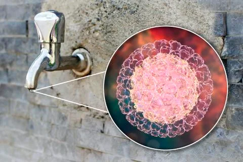Safety of drinking water concept 스톡 일러스트