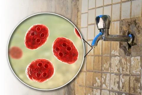 Safety of drinking water concept Stock Illustration