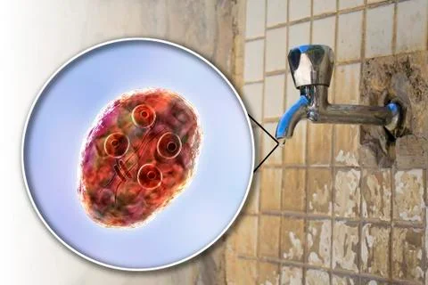 Safety of drinking water concept Illustrazione stock