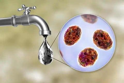 Safety of drinking water concept Illustrazione stock