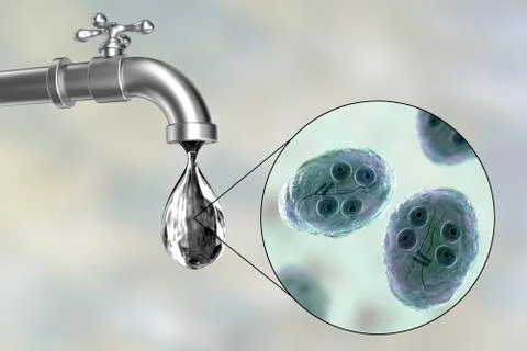 Safety of drinking water concept Illustrazione stock