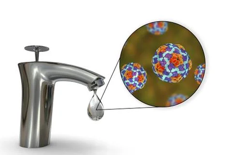 Safety of drinking water concept 스톡 일러스트